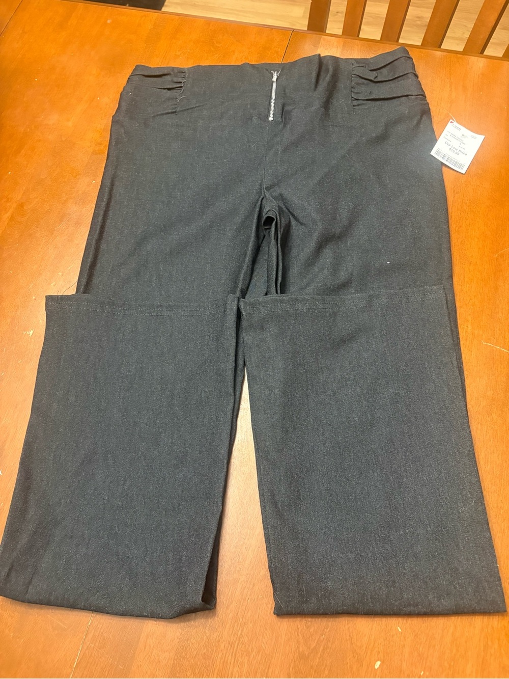 Valia Dark Charcoal Junior Pants Tag - Retail Price Label